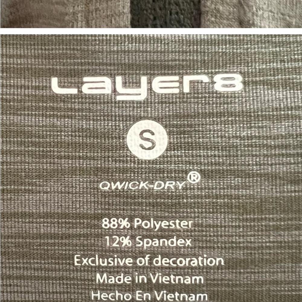 Layer 8 wick Dry Athletic Half Zip Sweater - Picture 6 of 6